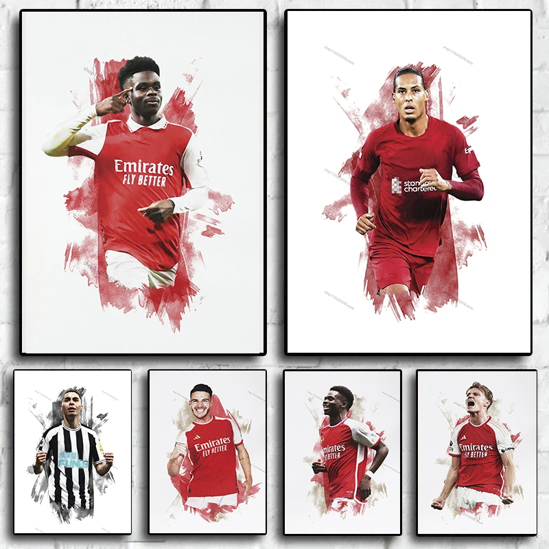 Modern Famous Footballer Posters Hd Prints Canvas Paintings Wall Art Picture Living Room Children's Bedroom Decor Birthday Gifts