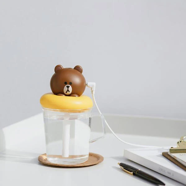 [LINE FRIEDNS] LINE FRIENDUS USB Mini-air air air/Brown humidifier LINE-LIEL14010003