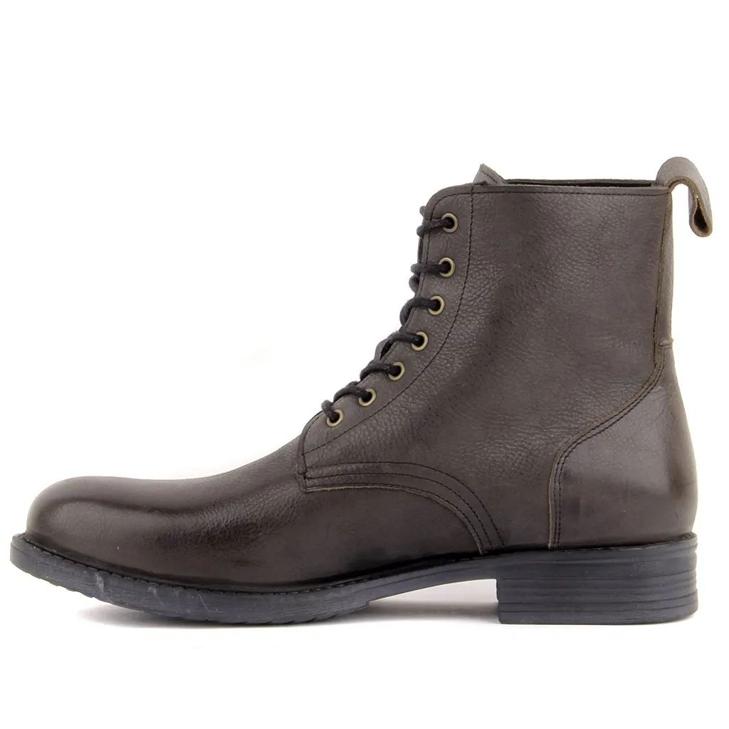 Botas masculinas de couro genuíno