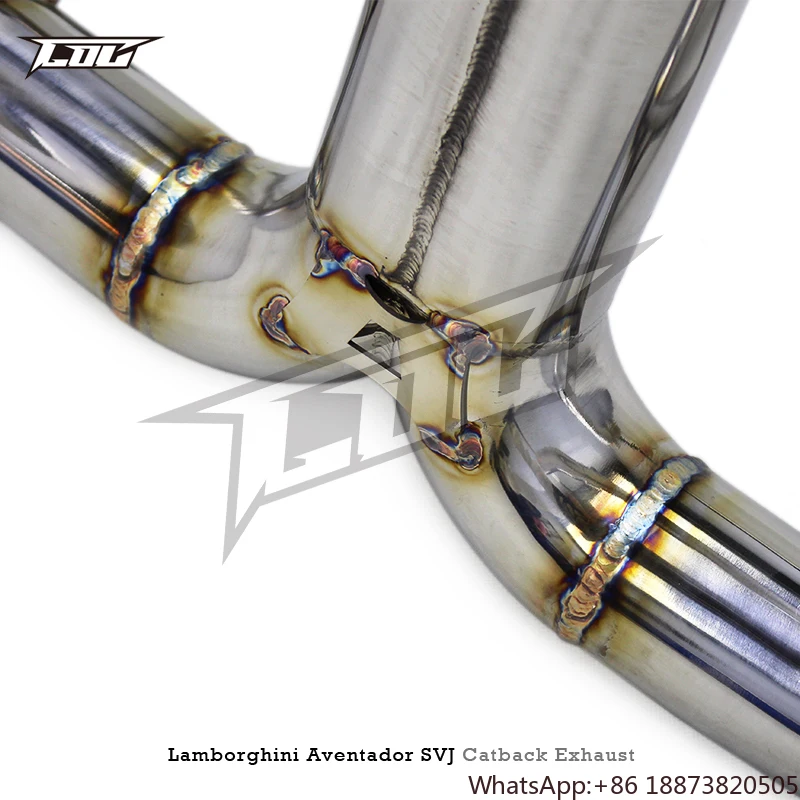 Boska Factory Catback Exhaust Pies for Lamborghini Aventador SVJ 2011-2019 Stainless Steel Straight Exhaust Pipe System