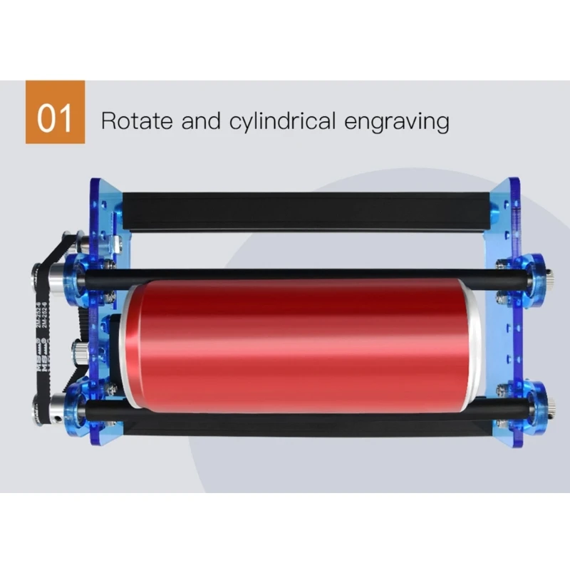 3D Printer CNC Engraving Machine Y-axis Rotary Roller Engraving Module with Motor for Engraving Cylindrical Object