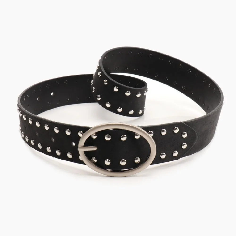 

Винтажный замшевый кожаный ремень с пряжкой, роскошный дизайн, универсальный пояс с заклепками, женский пояс, пальто, юбка, украшение