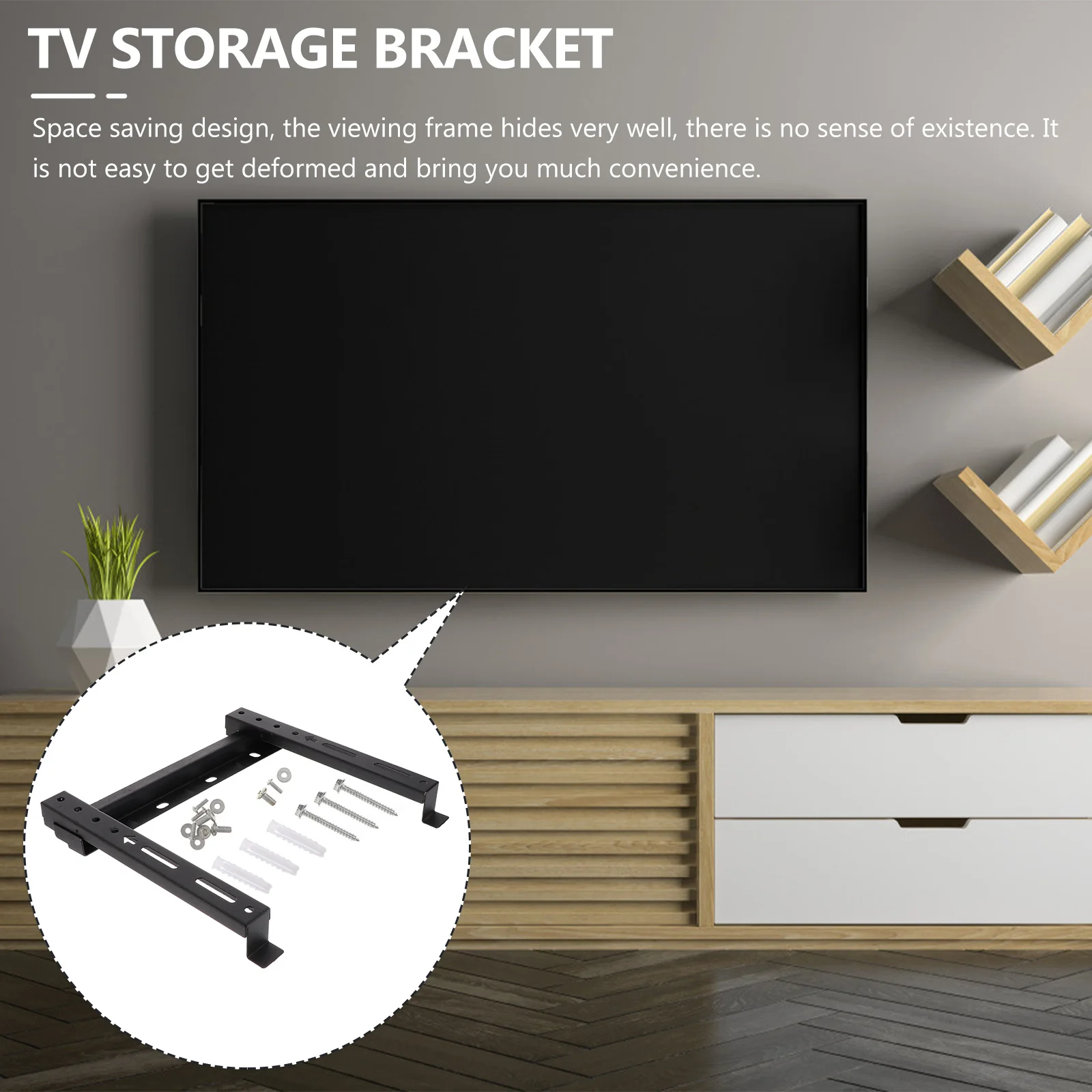 

Housoutil Stand Wall Mount Bracket Adjustable Articulating Monitor Mount for Flat to 75 Inches