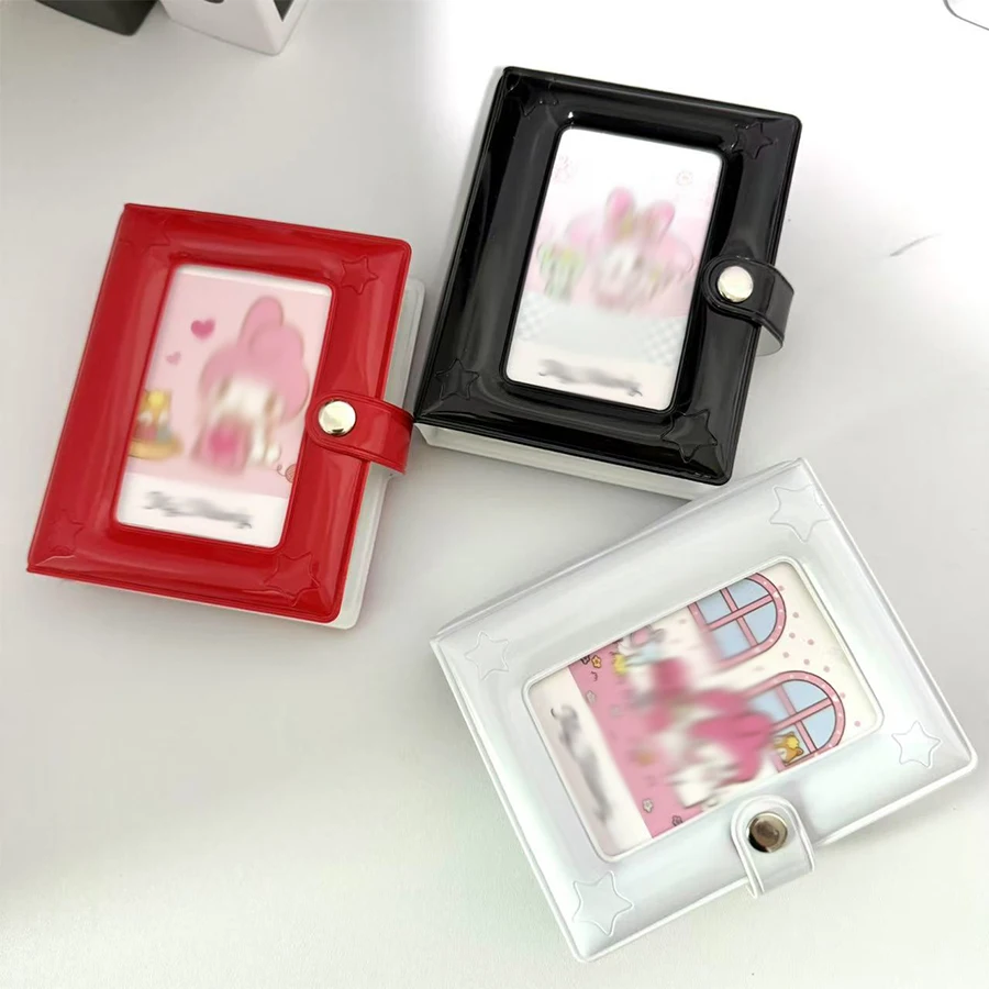 Photocard Holder Book, 3 Inch Mini Photo Card Binder 40 Pockets kpop photocard binder for Star Chasing Photo Collection