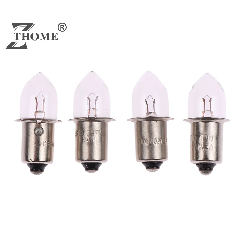 Lampadine di Base P13.5S torcia vecchio stile 2.4V 3.6V 4.8V 6V 7.2V 0.4A 0.5A 0.75A lampadine di ricambio torce lampada da lavoro