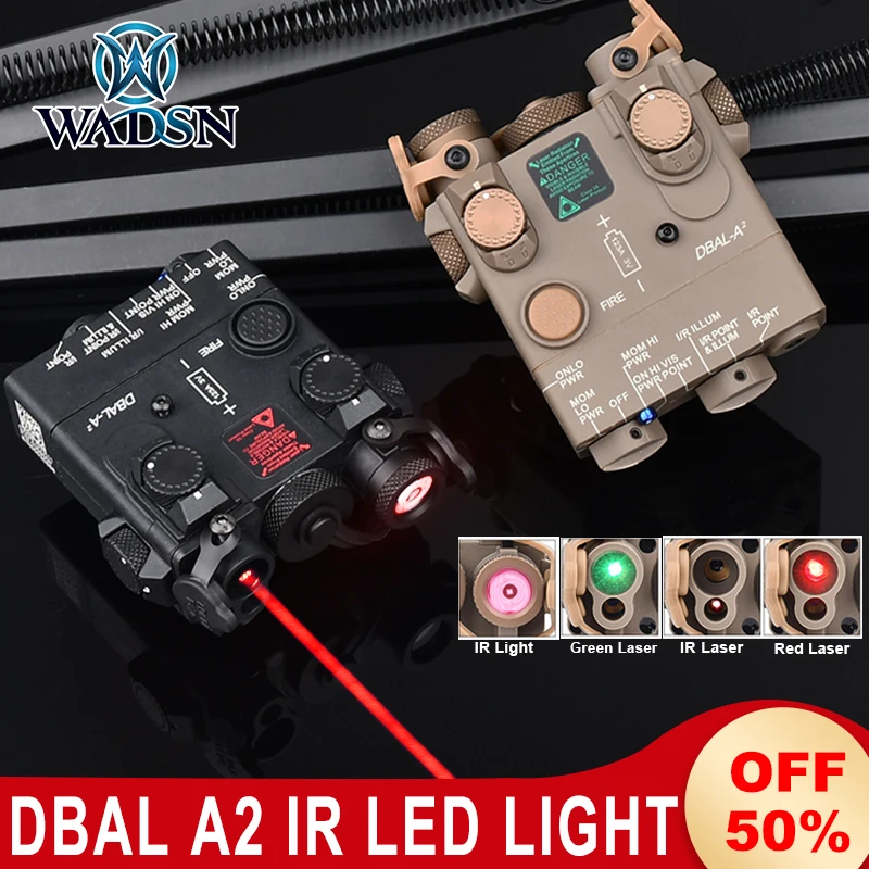 

Wadsn Tactical DBAL-A2 IR Led Light Strobe Version Red Green Aim Sight Infrared IR Laser Airsoft DBAL Indicator Pressure Switch