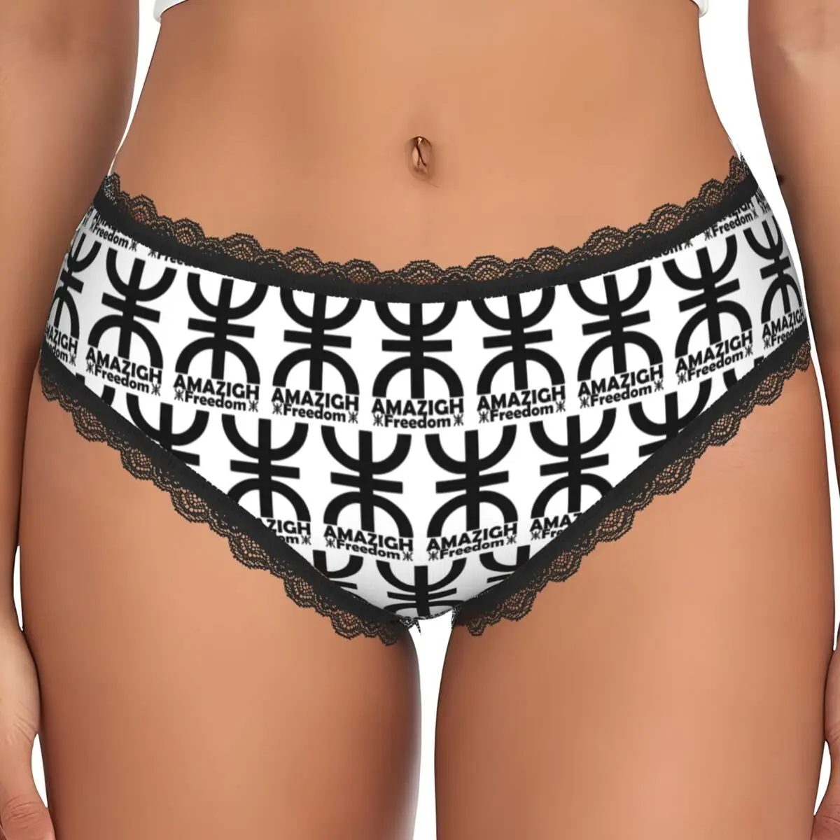 Custom Berber Kabyle Berbers Amazigh Flag Panties Briefs Women's Comfort Briefs Underwear Breathable Female Underpants