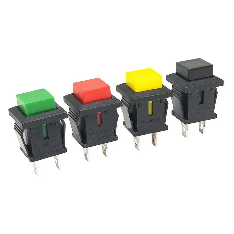 5PCS DS-429A DS-429B DS-430 Small Button Switch Self-Locking Square