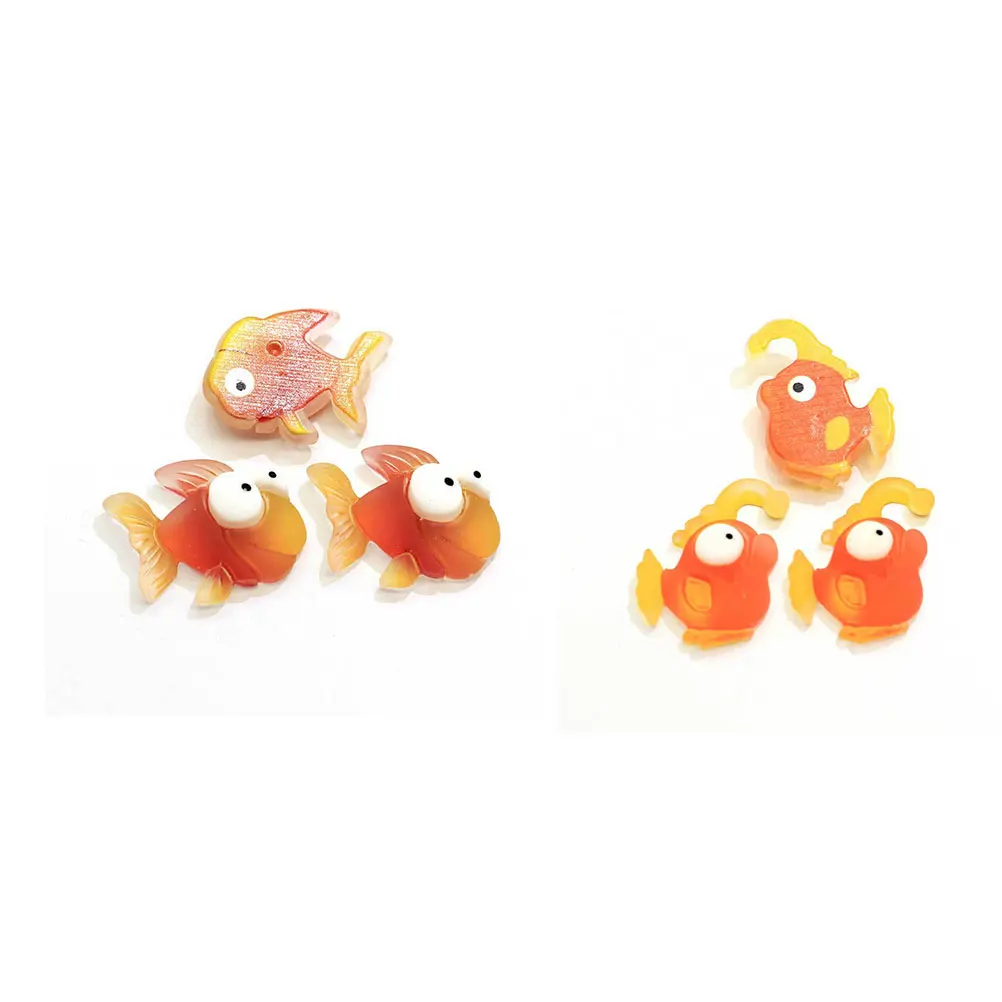 

Synthetic Resin naments Desktop Decor Fish Shape Safe Eco Friendly Durable Craftsmanship Vivid Style Kids DIY Keychain Pendant