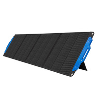 ATEM POWER Super Light 200W Portable Solar Panel Camping Foldable Solar Blanket For Battery Phone Laptop USB DC Charge