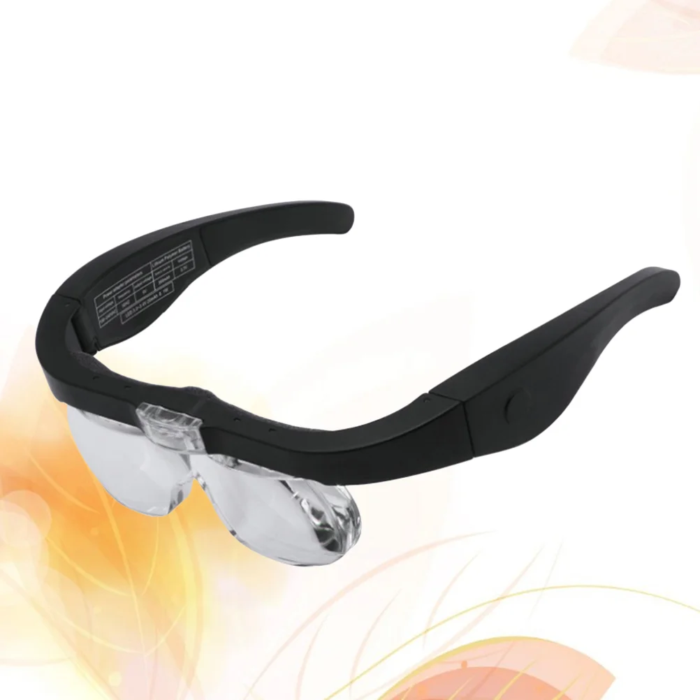 Jeweler Eye Loupe Magnifying Head Visor Shot Glasses Handheld Magnifier with Light Hands Free