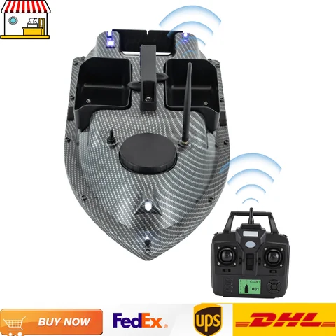 Ładowalna łódź z przynętą GPS z 2 bateriami 16 punktów pozycjonowania Łódź z przynętą o udźwigu 2 kg