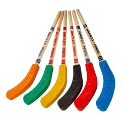 6Pcs Hockey Pencils And Erasers 9 Inch Hockey Stick Pencils for Kids Students Sports Fans Birthday Party Gifts