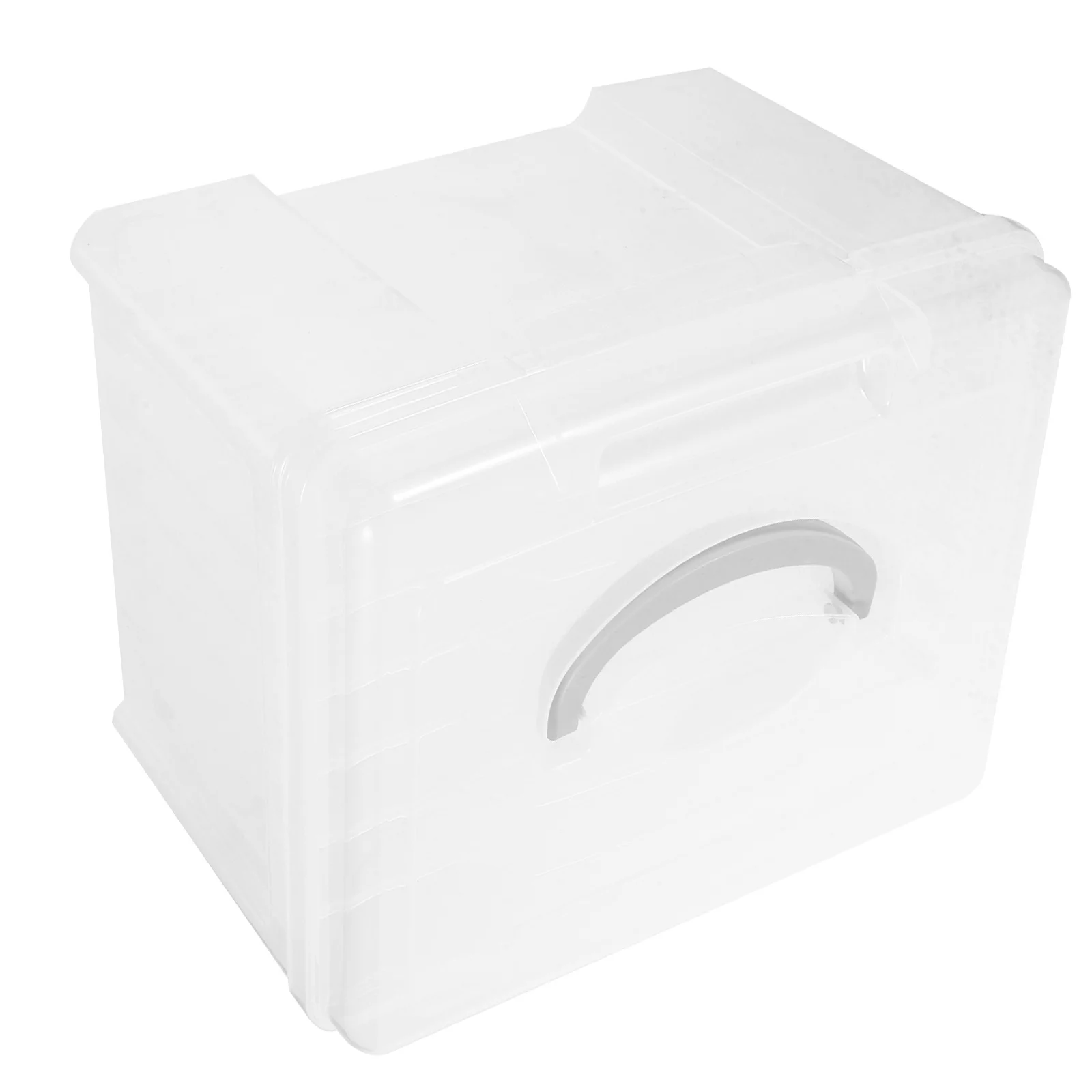 Transparent File Organizer Storage Box Lightweight Portable Document Container For Papers Certificates Greeting Cards