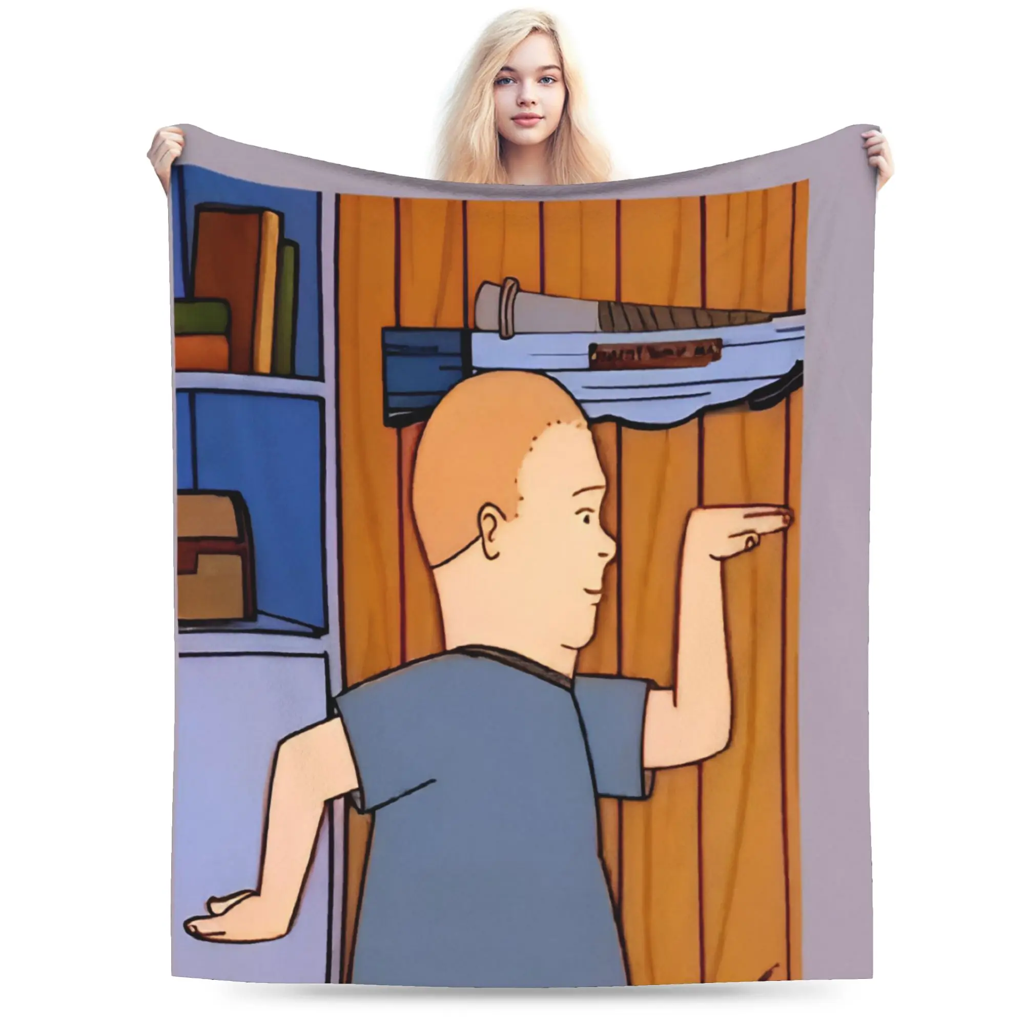 Kings of the Hills Printed Blanket For Men Women Super Soft Warm  Throw Blankets for Sofa 50x60 Inches Multi-size