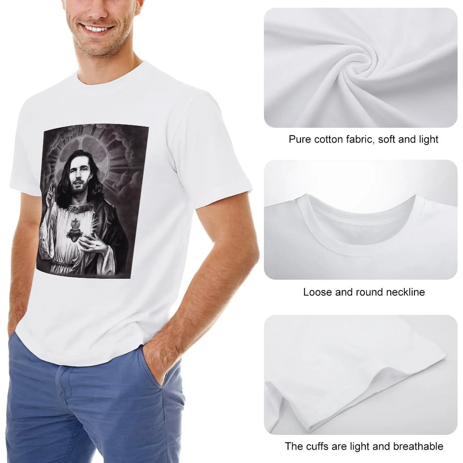 Hozier as Jesus T-Shirt quick drying shirt sports fan t-shirts quick drying t-shirt custom t shirts t shirt for men