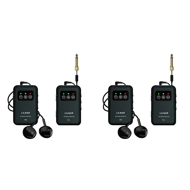 

ABUO-2X Беспроводная система внутриушного монитора 2,4G Беспроводная система IEM Передатчик Приемник Поддержка стерео моно Singer Studio