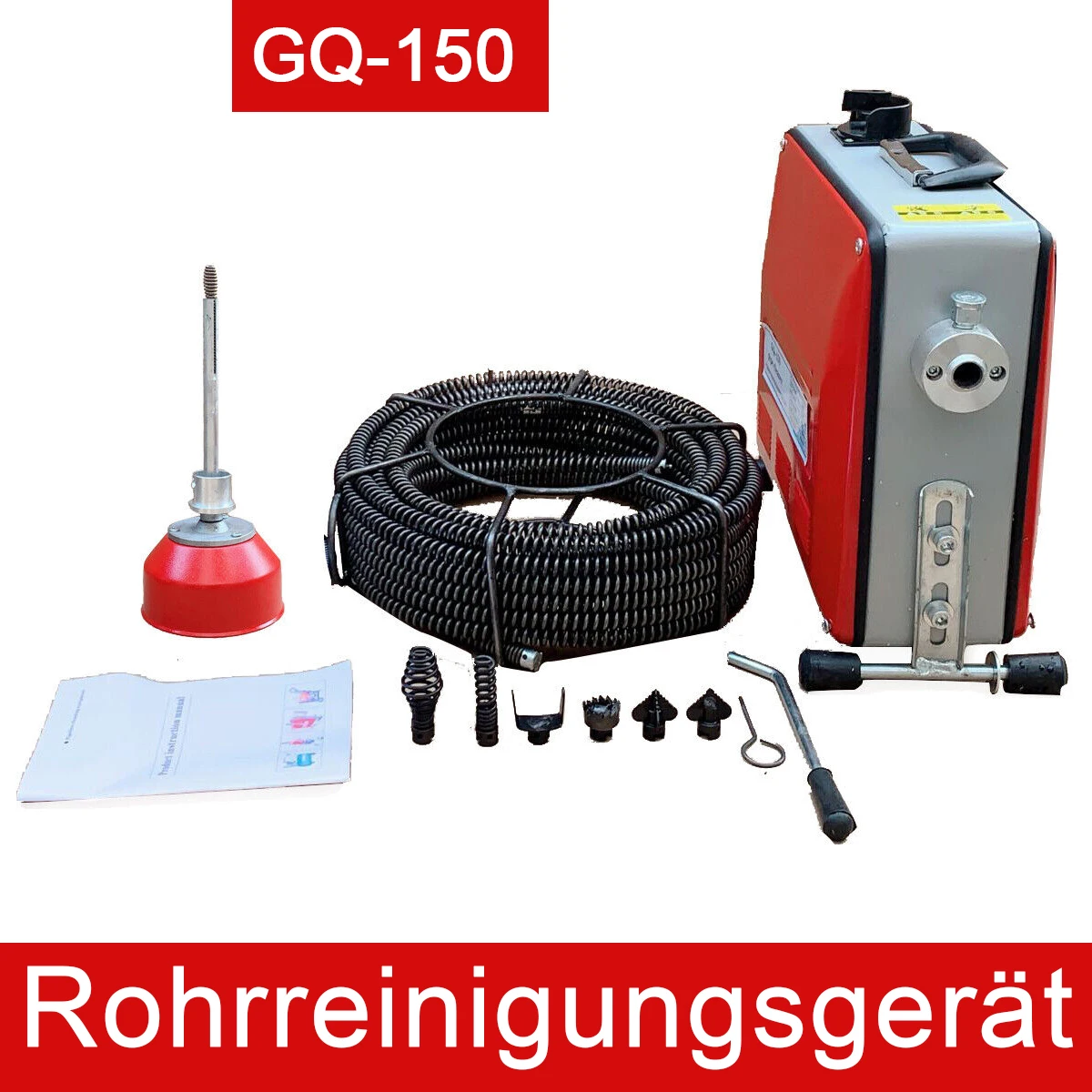 Máquina De Dragado De Tuberías Eléctrica De Gq-150, Herramienta Profesional De Alcantarillado Doméstico, Dragado Automático De Drenaje De Suelo De Inodoro, 900W — -18%, 44.21€ Coupon, from 201.39€ – 18% descuento – €201.39