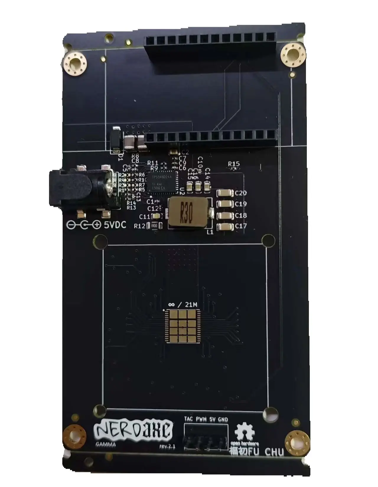 اللوحة الأم Nerdaxe Gamma 1.2t Air Pcb لا تشمل الغلاف ومحول الطاقة لا تشمل Bm1370