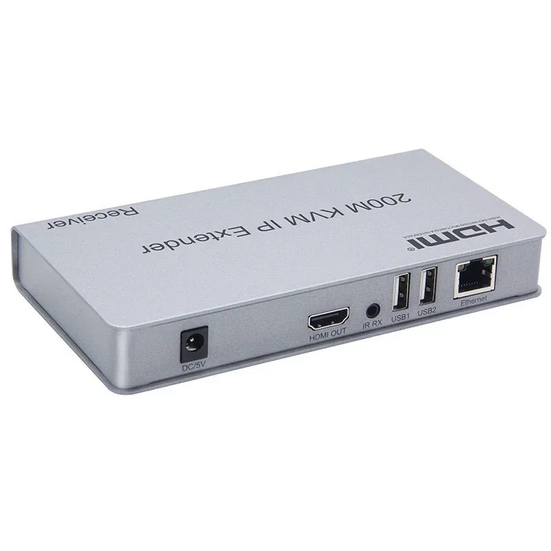 HDMI IP der عبر Rj45 Cat6 كابل إيثرنت ، USB KVM ، مستقبل إرسال الفيديو ، لوحة مفاتيح داعمة ، كمبيوتر محمول موسع للتلفزيون ، ماوس m