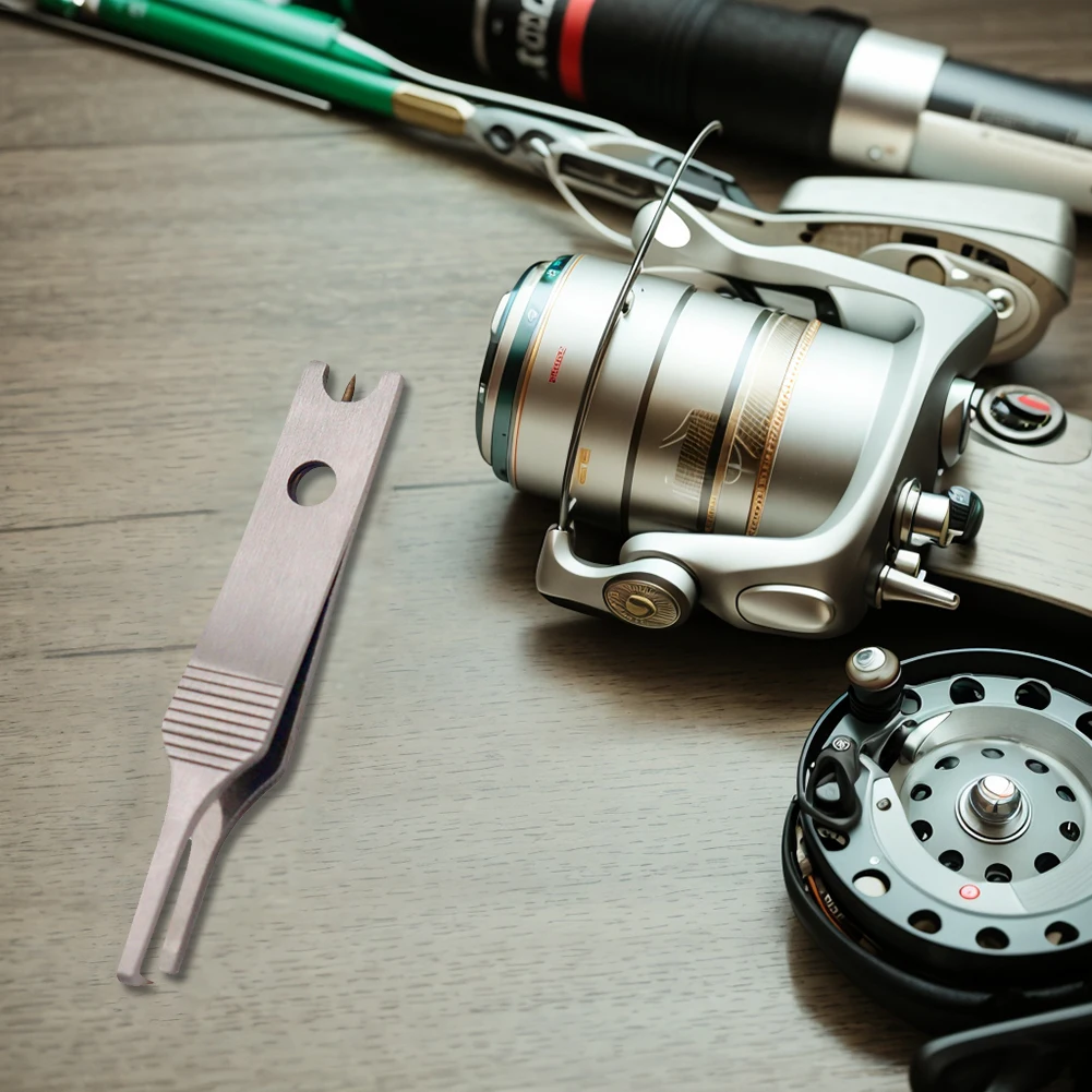 Angelschnur Pinzette Cutter Schnell Split Ringe Opener Multifunktionale Haken Auge Reiniger Lockt Ringe Opener Angeln Zubehör