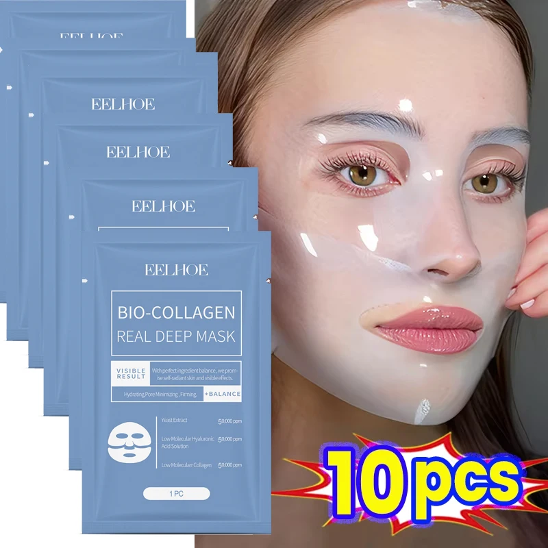 

Bio Collagen Facial Masks Anti Wrinkle Firming Moisturizing Brightening Deep Hydrating Shrink Pores Sheet Mask Beauty Skin Care