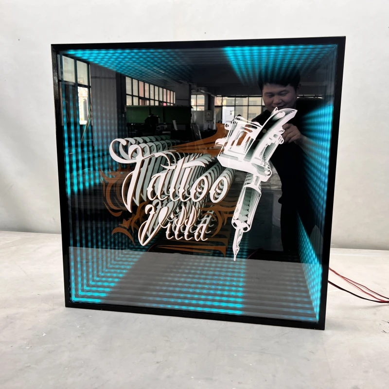 Dropshipping Customized 3D Infinite Mirror Neon Multi-Layer Neon Sign Neon Mirror
