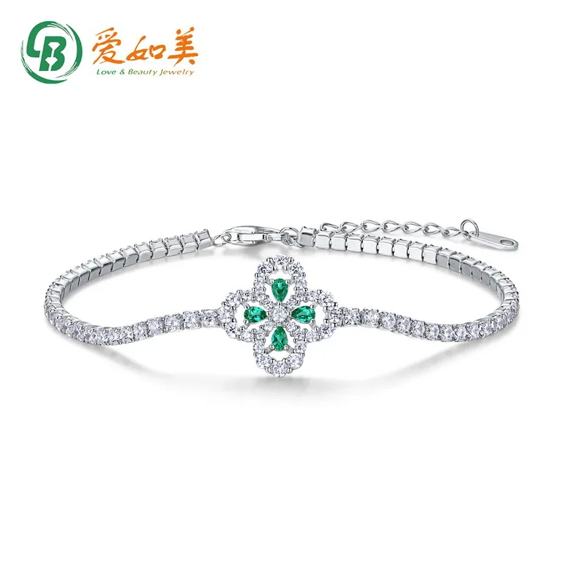 

New Lucky Grass Flower Bracelet Fashionable and Popular 18K Gold PT950 Platinum Silver Plated 7-Layer Gold Bracelet