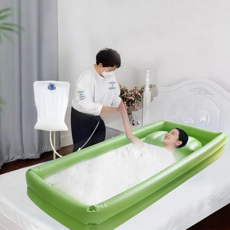 

Bath Bedridden Patients PVC Inflatable Pool, Household Adult Bath Tub