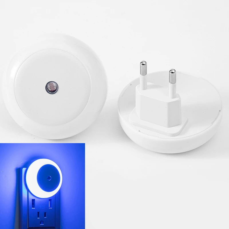 Luz LED nocturna con Sensor de movimiento automático, lámpara enchufable para los laterales de la cama, pasillo interior, dormitorio, sala de estar, escalera, iluminación cálida roja/azul/blanca