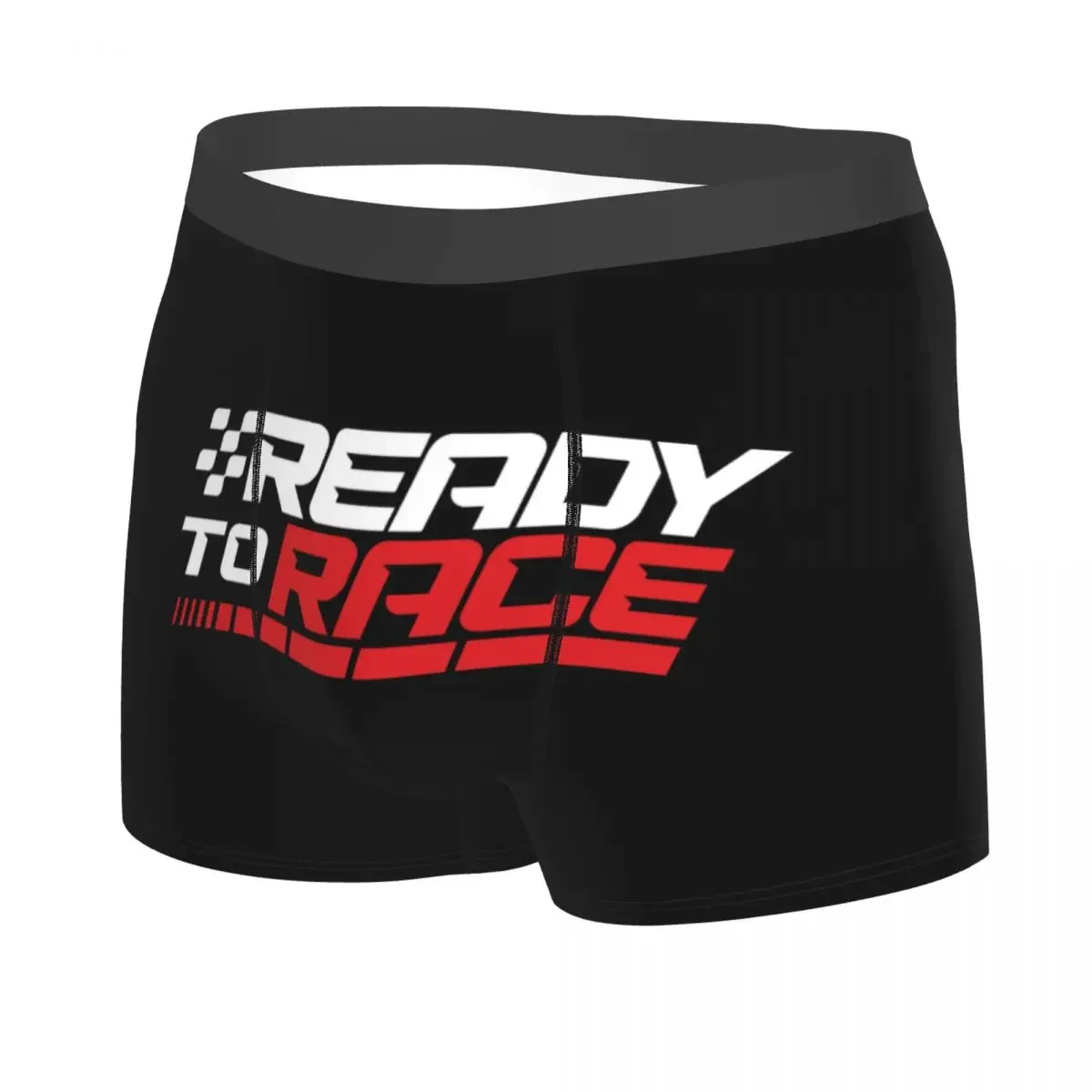 Male Funny Ready To Race Underwear Motocross Bitumen Boxer Briefs Breathable Shorts Panties Underpants