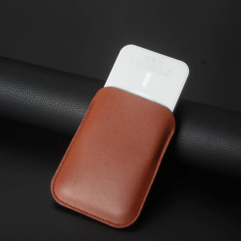 Power Bank Cover Tasche Ledertasche für iPhone 13, Magsafe Externe Batterieabdeckung – Detail 3