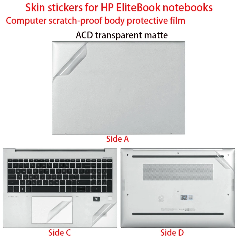 

Для HP Elitebook 665 660 G11 наклейка на кожу ноутбука 16 дюймов 655 650 G10 g9 защитная пленка для корпуса компьютера пленка против царапин
