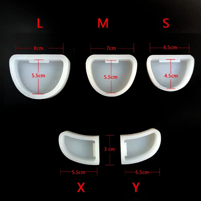 1-częściowy model silikonowego gipsu dentystycznego Gumowa podstawa Forma do języka Stomatologia Narzędzia laboratoryjne Rzeźba gipsowa Biały