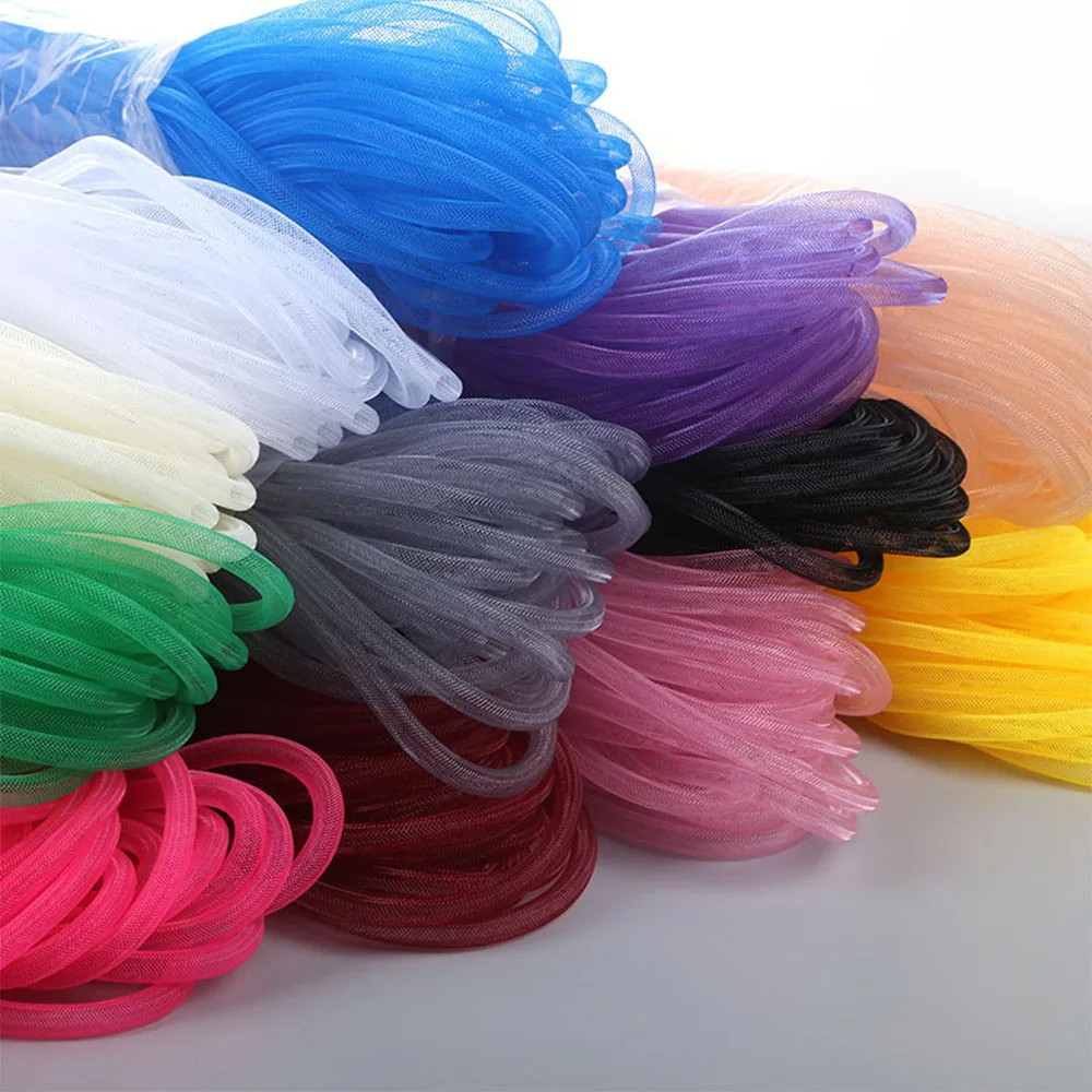 Weiche Netz-Spitzenborte 16mm Hohlnetz-Stoffband für Geschenkverpackung, Party, Weihnachtsbaum-Deko, Kostüm, Haar- und Bastelbedarf
