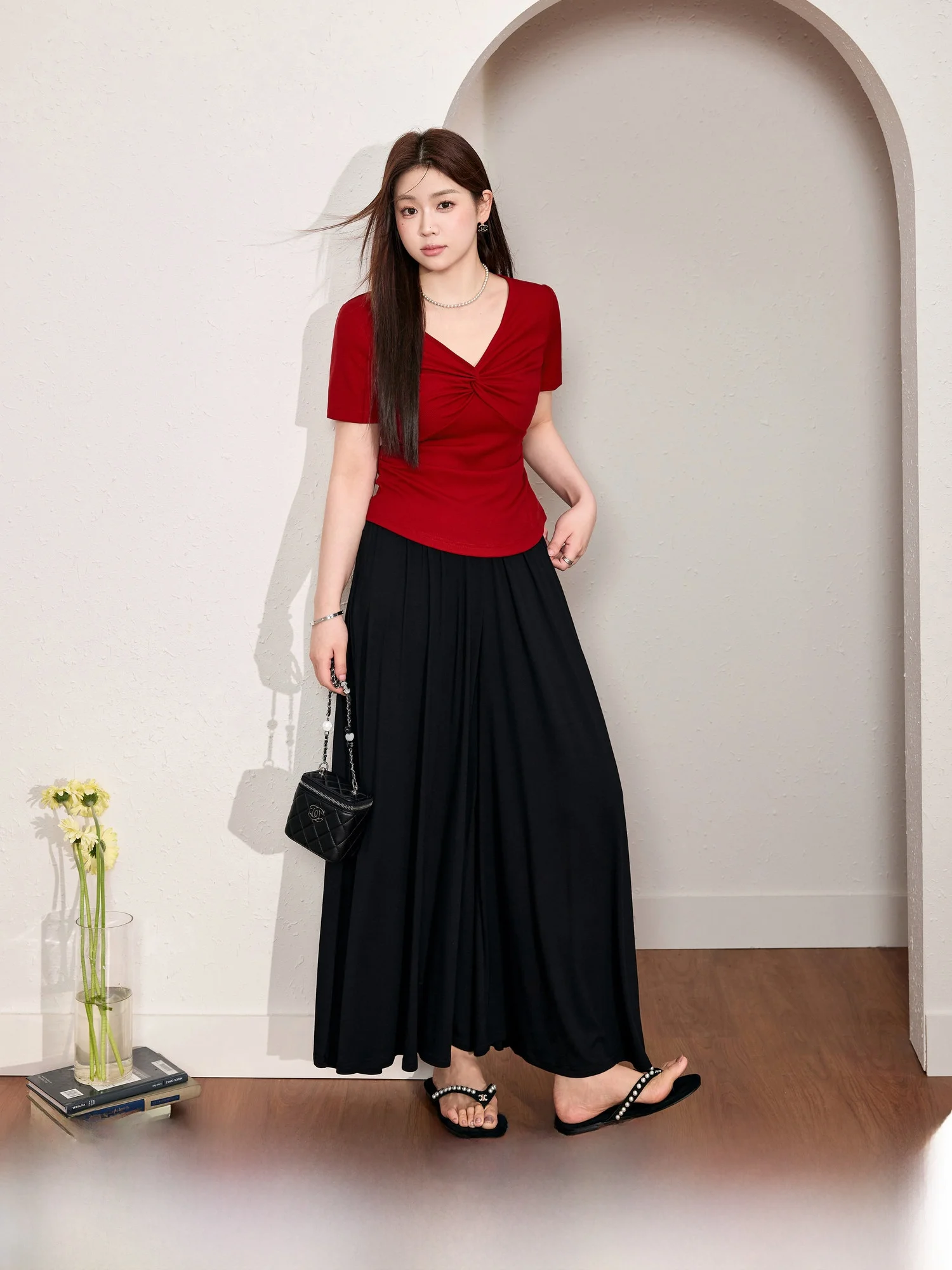 

Blue Language plus Size Women's Loose Fit Pants Skirt Lazy Sle Paper Person Super Slimming Summer Pear aped Body Sakamoto...