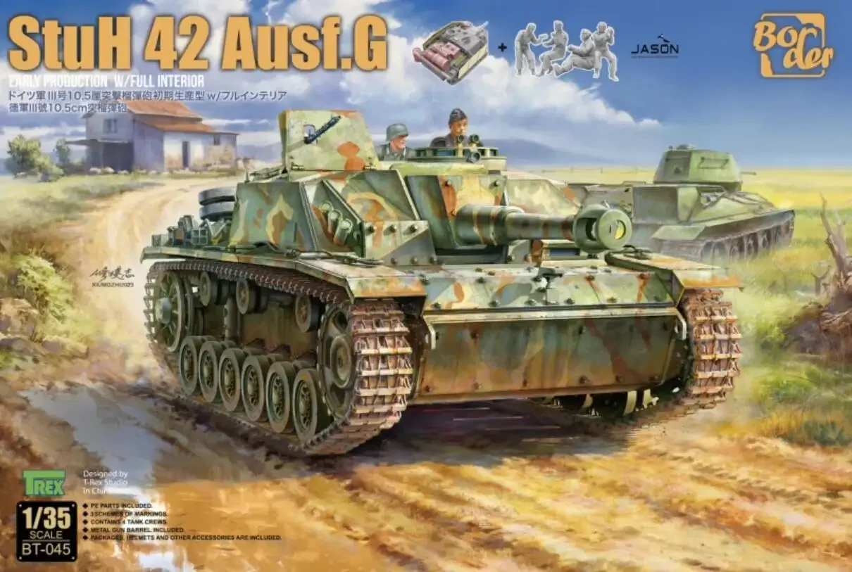 Border BT-045 1/35 StuG III Ausf.G Wczesna produkcja z plastikowym modelem do pełnego wnętrza