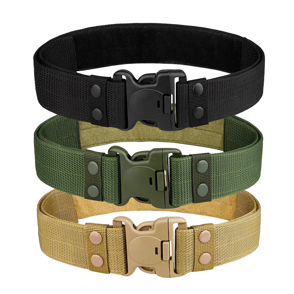 

Military Tactical Belt for Men Compat Outdoor Hunting Hiking 5.5cm Wide Heavy Duty Quick Release Buckle Nylon Canvas Web Belts