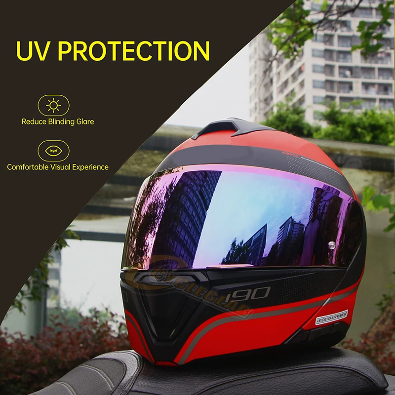 Wizjer do kasku motocyklowego HJC HJ-33 I90, akcesoria, zamiennik dodatkowej soczewki, ochrona UV, okulary motocyklowe do HJ33