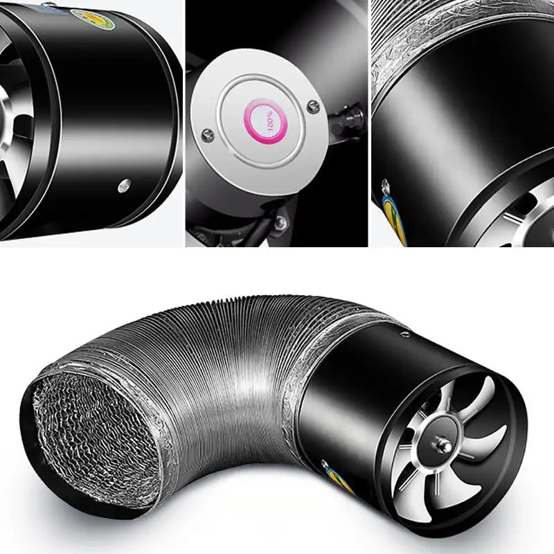 Imagem -03 - Exaustor Multifuncional com Super Sucção Poderoso Mudo Tubulação de Ventilação Duto Teto Ventiladores Ventilador em em em
