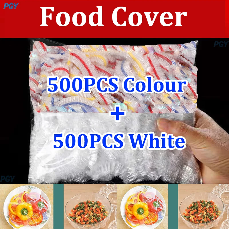 

100-1000PCS Color Disposable Food Cover Wrap Food-Grade Fresh-keeping Film Bag Kitchen Disposable Bowl Cover Storage Wholesale