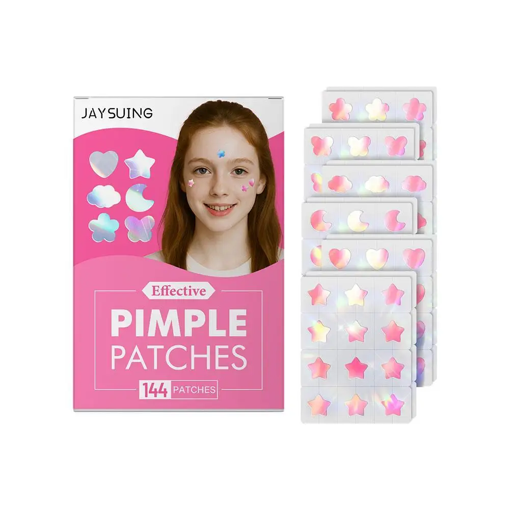 

144pcs/bag Hydrocolloid Acne Patch Repair Acne Cleansing Invisible Breathable Waterproof Acne Cleansing Concealer Fade Clean
