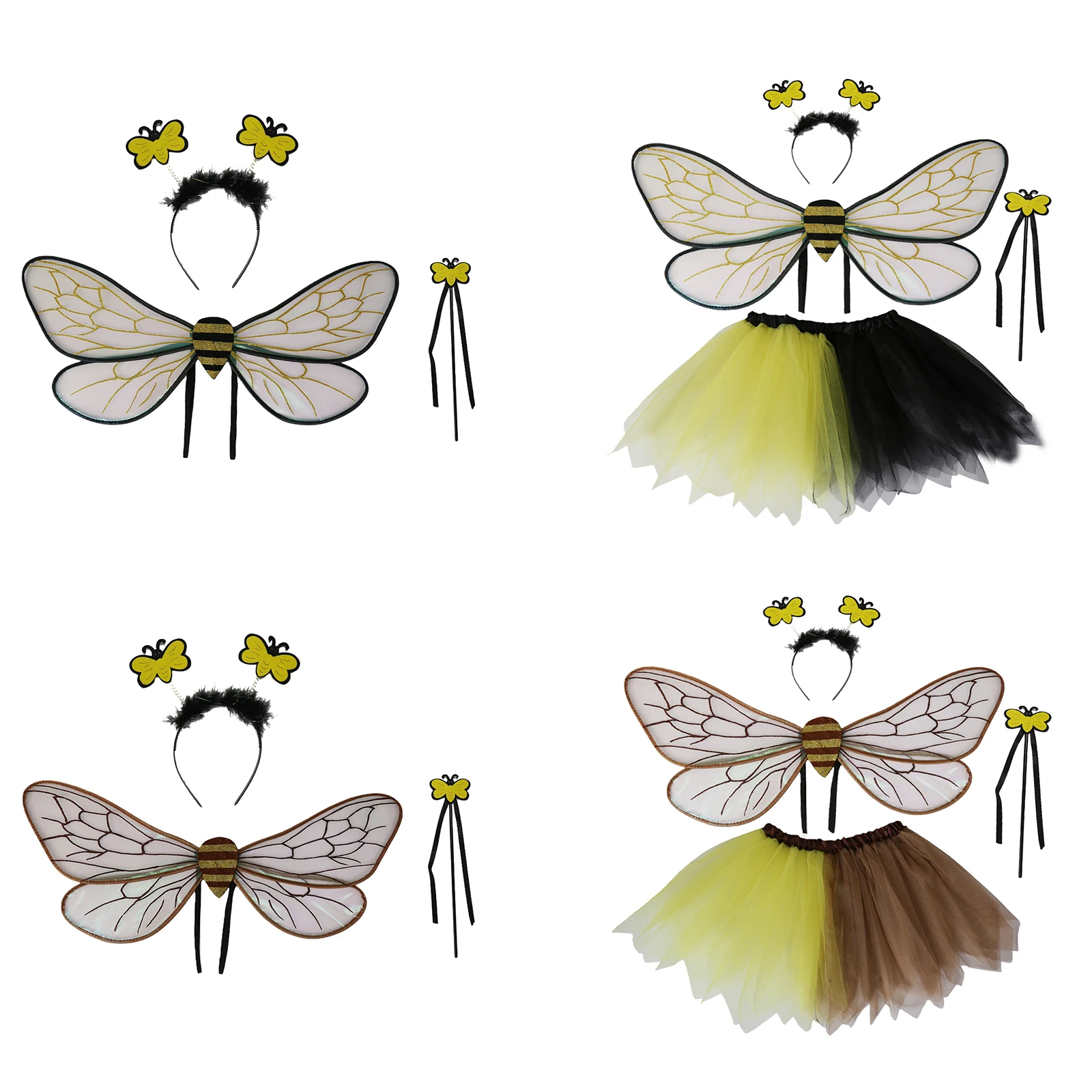 

Bee Wings Antenna Headband Etc Costume Accessories for Kids And Adults Halloween Festivals, Concerts Cosplay Themed Events