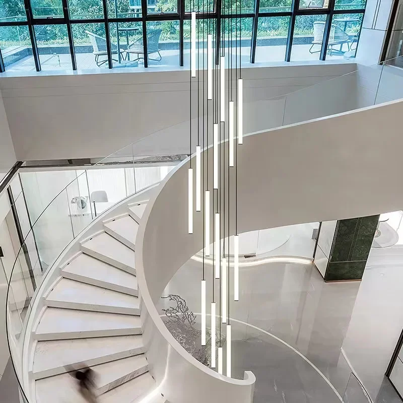 Modern Staircase Long Ceiling Chandelier LED New Lustre Living Room Room Lighting Kitchen Home Decoration Lamp Pendant Light