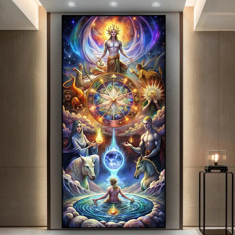 Diy Secret signs of the zodiac astrology Diamond Painting New 2026 Full Round Diamond Mosaic Cross Stitch Kits Home Decor Art