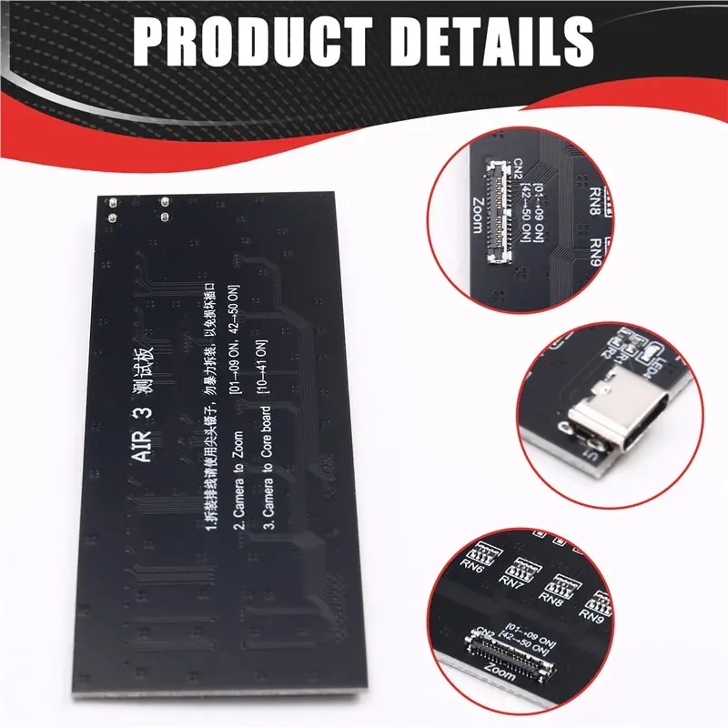 bnvn-placa-de-prueba-de-senal-para-dji-mini-3-cable-de-senal-de-repuesto-para-gimbal-de-dron-herramienta-de-prueba-de-linea-de-transmision-ptz