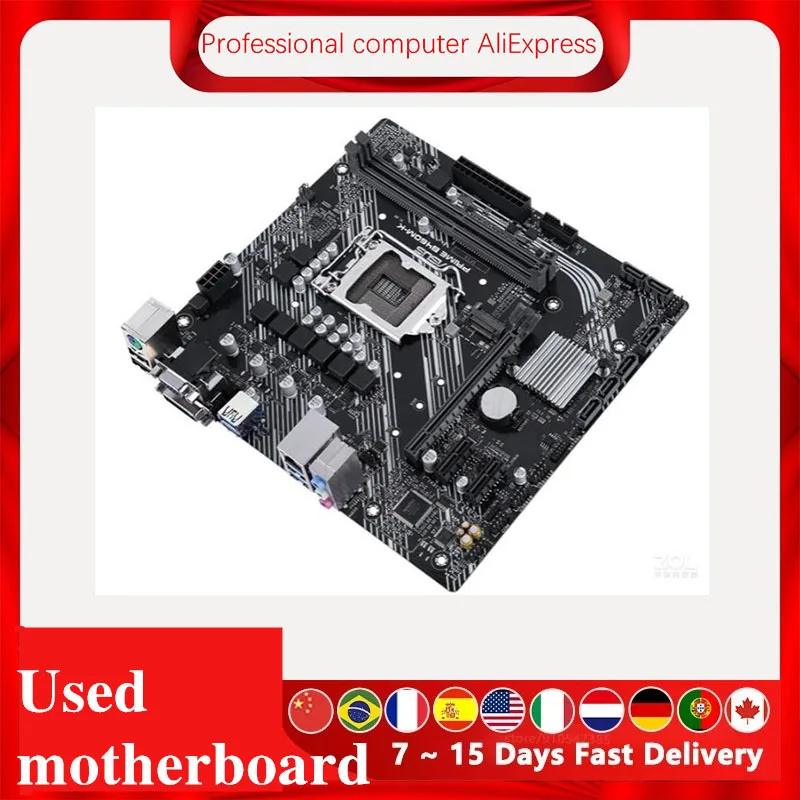 Used For Asus PRIME B460M-K motherboard Original Desktop B460 B460M Motherboard LGA 1200  i7/i5/i3 USB3.0 M.2