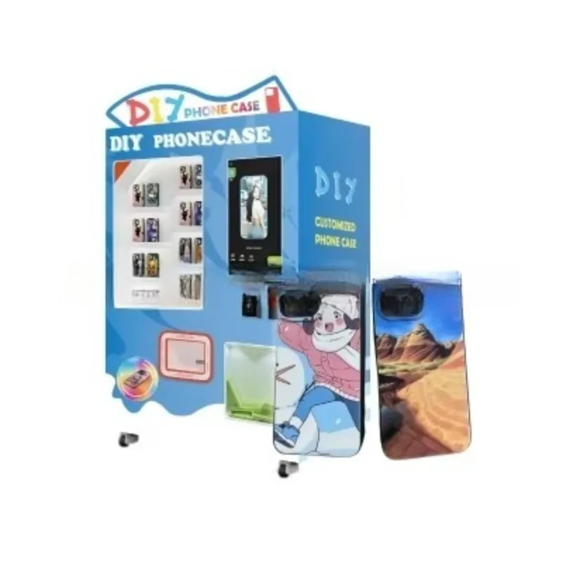 Phone Case Vending Machine with Credit Card Payment & Automatic UV Printing Function