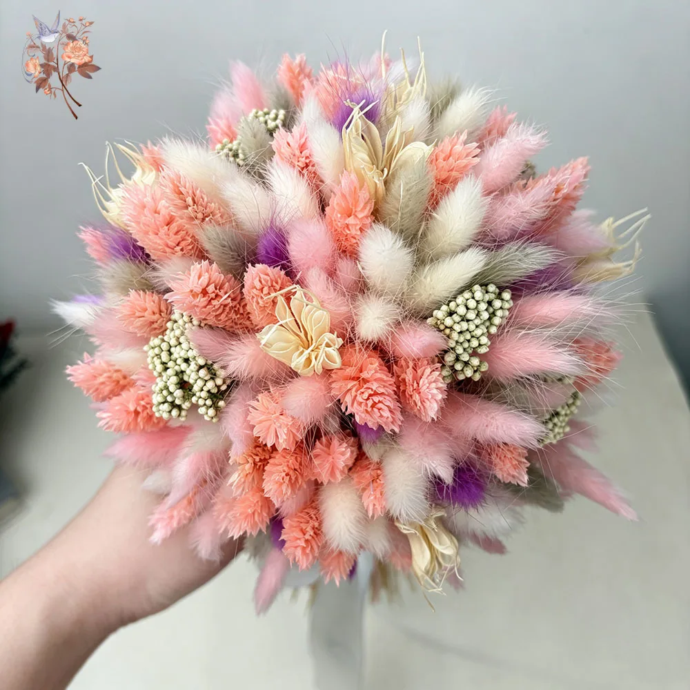 Pink Dried Flower Bouquet Bunn - огляд і ціна Baby Nursery Vase