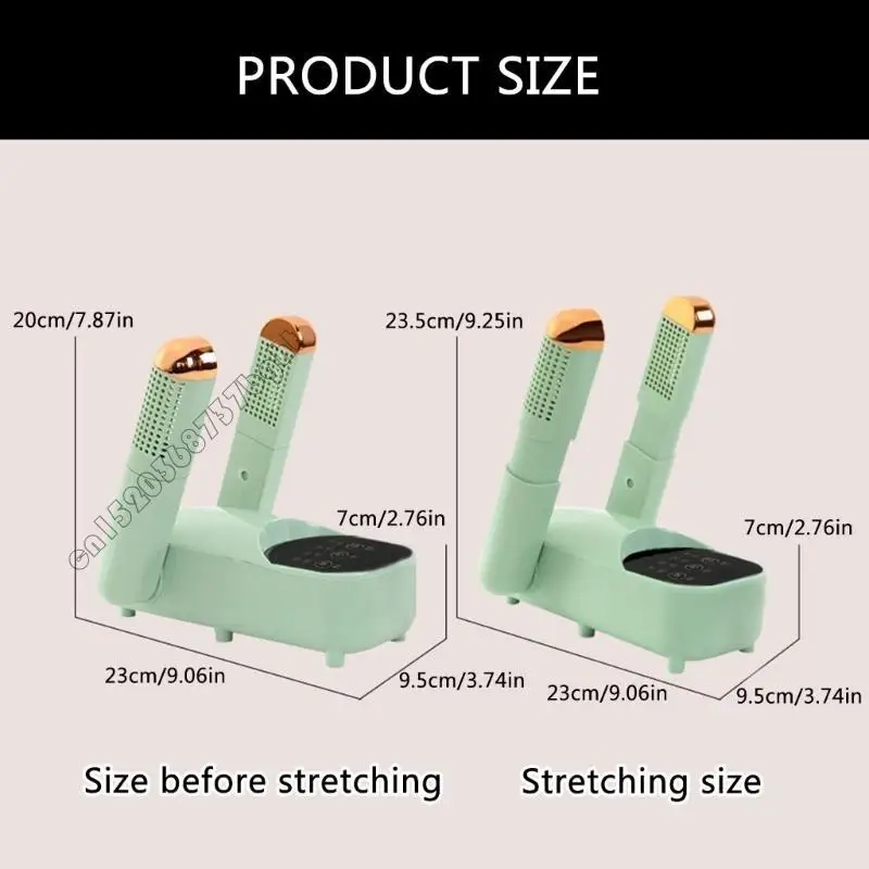 4XFB Intelligent Timer Shoe Dryer Boot Warmer Foldable Adjustable Dryer Quick Drying